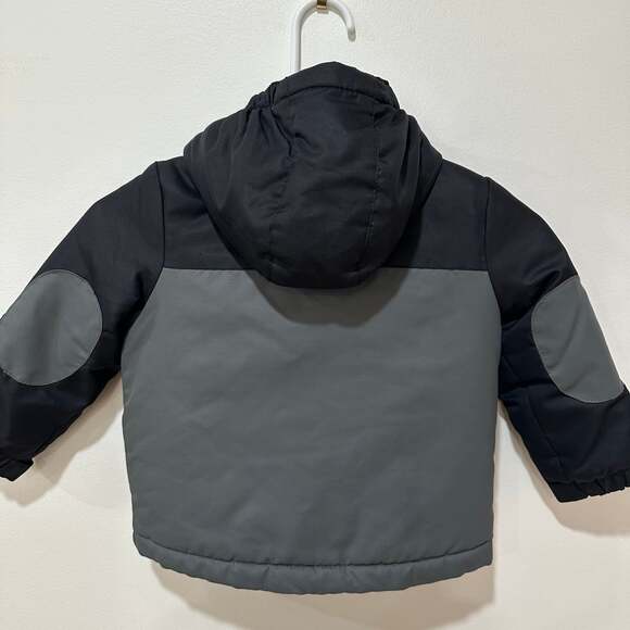 Cat & Jack Baby Toddler Black & Gray Winter Hooded Jacket Size 2T - Picture 7 of 8